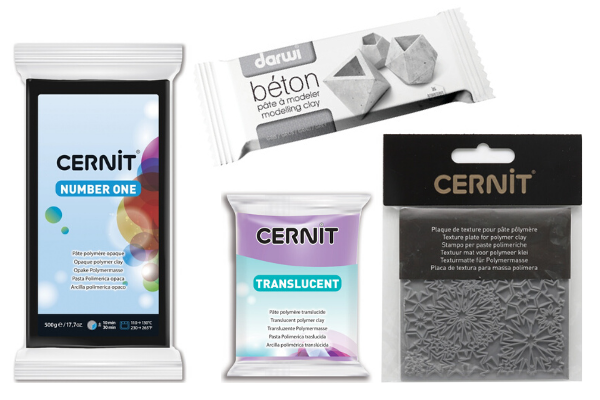 полимерная глина и инструменты Cernit, Darwi Beton