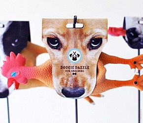 Креативная упаковка игрушки для собак