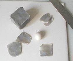 Имитация камня из полимерной глины - делаем бусину