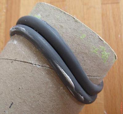 браслет на каркасе из полимерной глины