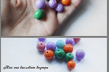 Полые бусины из полимерной глины (1)