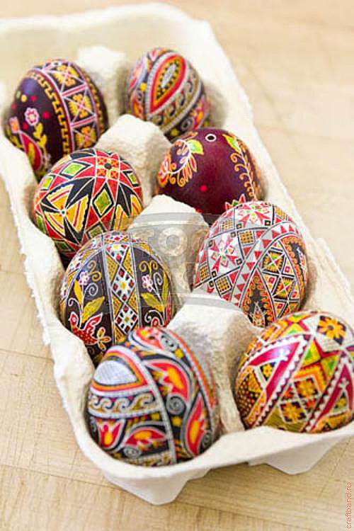 окрашивание яиц, румынская роспись