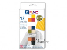 FIMO soft комплект Натуральные цвета из 12-ти блоков 8023 C12-4