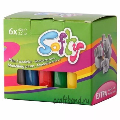 Набор пластилина мягкого SOFTY 6*62 гр. SO0870006K01