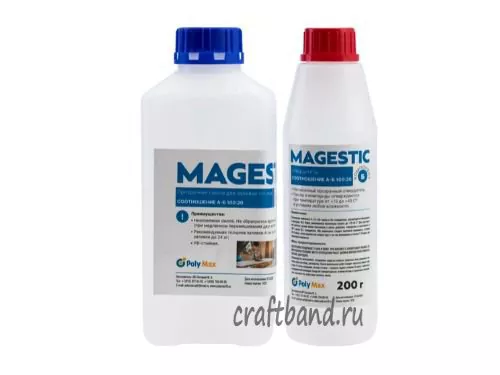 Купить Прозрачная смола для заливки столешниц Magestic 1,25 кг по цене 1 700 руб. в интернет магазине Craftband.ru