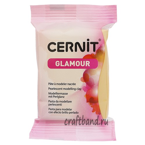 Полимерная глина Cernit GLAMOUR перламутровый золото 050