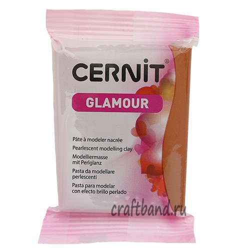 Полимерная глина Cernit GLAMOUR перламутровый медь 057