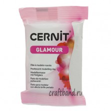 Полимерная глина Cernit GLAMOUR перламутровый серебро 080