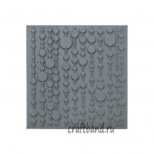 Текстурный лист Cernit Занавес из шариков, 9х9 см. CE95028