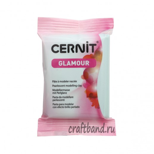Полимерная глина Cernit GLAMOUR перламутровый светло-синий 200