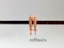 Швензы с английским замком, позолота 000-400