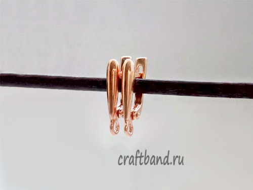 Швензы с английским замком, позолота 000-400