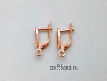 Швензы с английским замком, позолота 000-401
