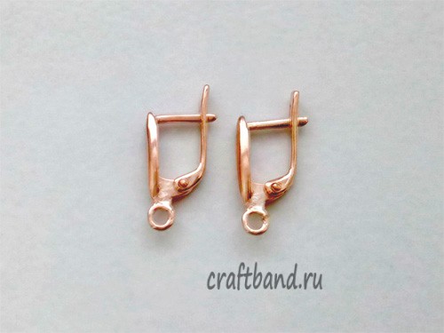 Швензы с английским замком, позолота 000-401