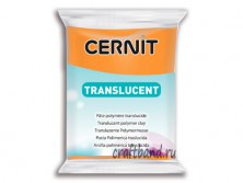 Полимерная глина Cernit Translucent прозрачный оранжевый 752