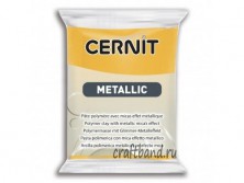 Полимерная глина Cernit Metallic yellow 700