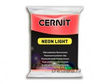 Полимерная глина Cernit Neon Light красный флуоресцентный 400