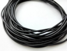 Полиуретановый шнур чёрный матовый 2,5 мм.