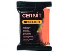 Полимерная глина Cernit Neon Light оранжевый флуоресцентный 752