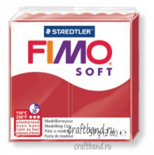 Полимерная глина FIMO soft 8020-2 P christmas red