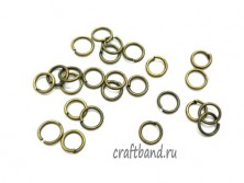 Соединительные кольца 5 мм. бронза 100 шт.