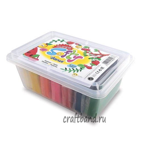 Набор пластилина SUPER-SOFTY в пластиковой коробке, 10*150 гр. SO0880010K01 