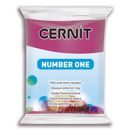 Полимерная глина Cernit Translucent прозрачный бордовый 411