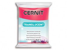 Полимерная глина Cernit Translucent прозрачный рубин 474
