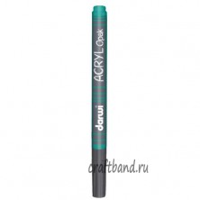 Маркер акриловый Darwi OPAK, 1мм (укрывистый) (626 темно-зеленый)