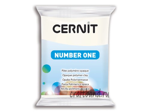 Полимерная глина Cernit Number One opaque white 027