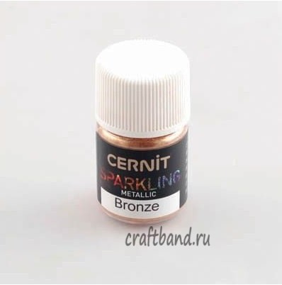 Мика-порошок (слюда) Metallic /металлик 'SPARKLING POWDER' 3 гр. Cernit (058 bronze/бронза) CE6100005058