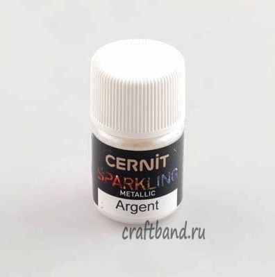 Мика-порошок (слюда) Metallic /металлик 'SPARKLING POWDER' 3 гр. Cernit (080 argent/серебро) CE6100005080