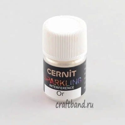 Мика-порошок (слюда) Interference/проявляющийся 'SPARKLING POWDER' 5 гр. Cernit (050 or/золото) CE6110005050