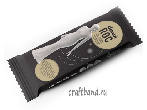 Масса самозатвердевающая Darwi Roc белая, 1 кг