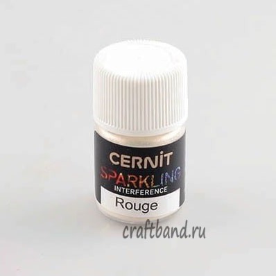 Мика-порошок (слюда) Interference/проявляющийся 'SPARKLING POWDER' 5 гр. Cernit (400 rouge/красный) CE6110005400