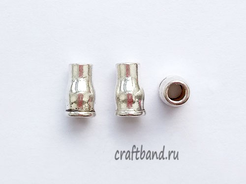 Концевик-конус серебро