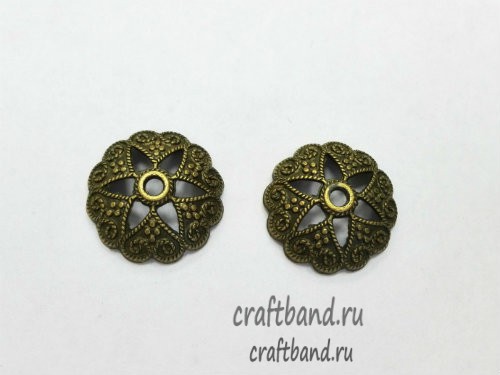 Шапочка для бусины большая, 20 мм.