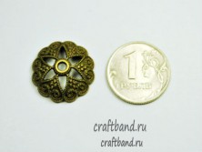 Шапочка для бусины большая, 20 мм.