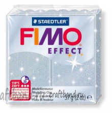 Полимерная глина Fimo Effect 8020-812 glitter silver