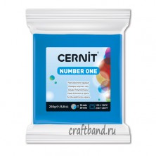 Полимерная глина Cernit Number One 200 голубой 250 гр.
