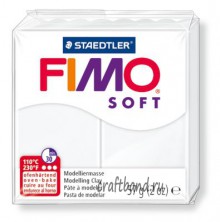 Полимерная глина Fimo Soft 8020-0 white