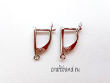 Швензы с английским замком, родий 000-374