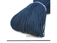 Шнур плетёный полиэстер тёмно-синий 1,5 мм. 10 м.