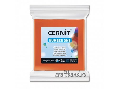 Полимерная глина Cernit Number One 752 оранжевый 250 гр.