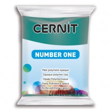 Полимерная глина Cernit Number One темно-зеленый 662