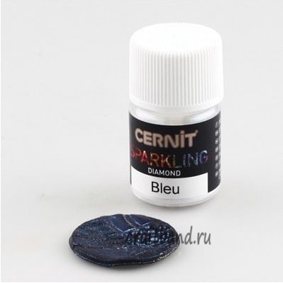 Мика-порошок (слюда) Diamond/бриллиантовый 'SPARKLING POWDER' 5гр. Cernit (200 bleu/голубой) CE6120005200