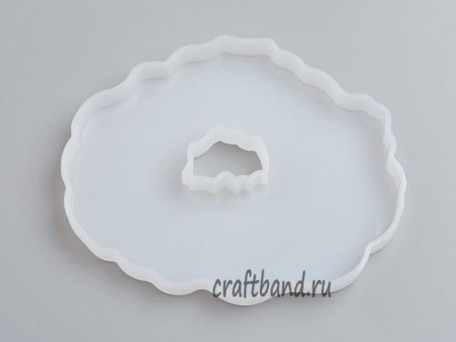 Силиконовый молд для эпоксидной смолы, подстаканник 12 см