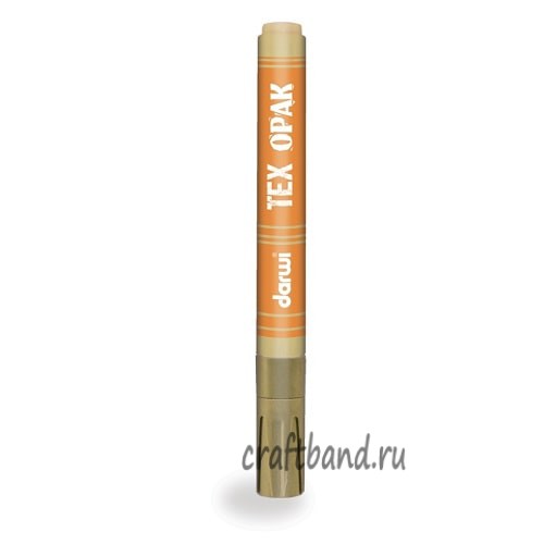 Маркер для ткани Darwi TEX OPAK, 2мм (укрывистый) (050 золотой)