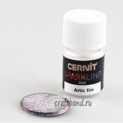 Мика-порошок (слюда) Duo/двойной эффект 'SPARKLING POWDER' 2гр. Cernit (004 arctic fire/арктический огонь) CE6130002004
