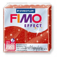 Полимерная глина Fimo Effect 8020-202 glitter red